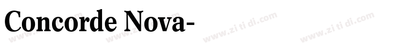 Concorde Nova字体转换